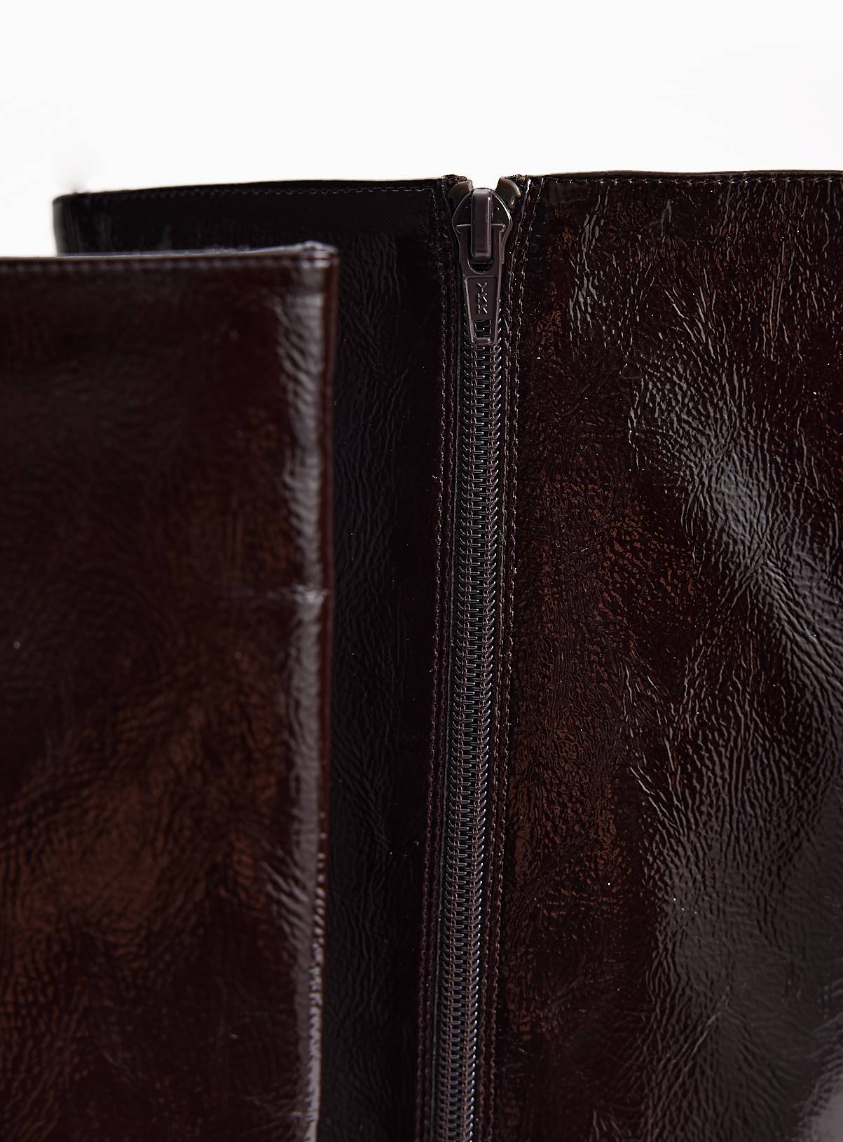 Dark Red Long Wedge Boots 6 - Image 3